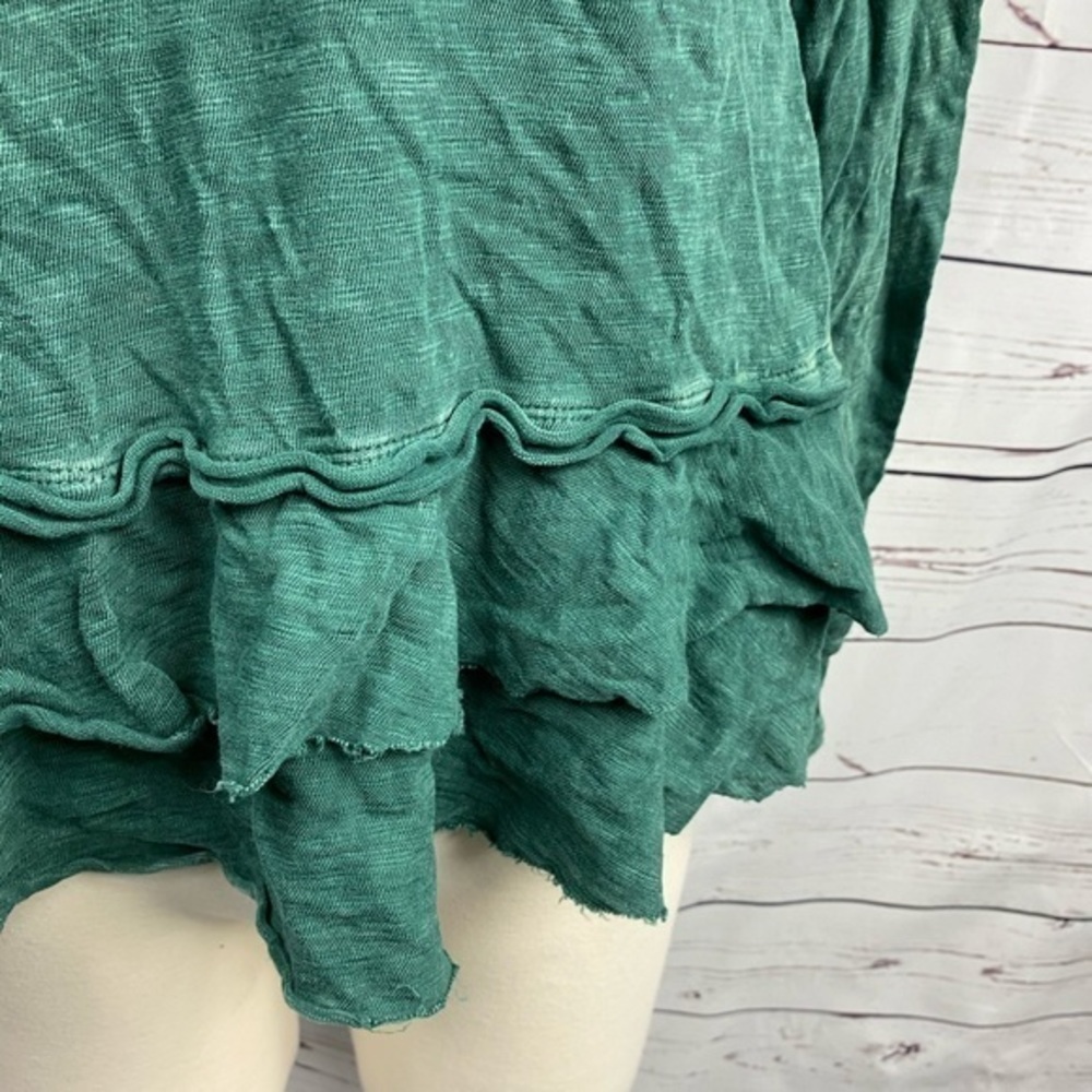 Altar’d State Green Ruffle Long Sleeve Top - Picture 4 of 13